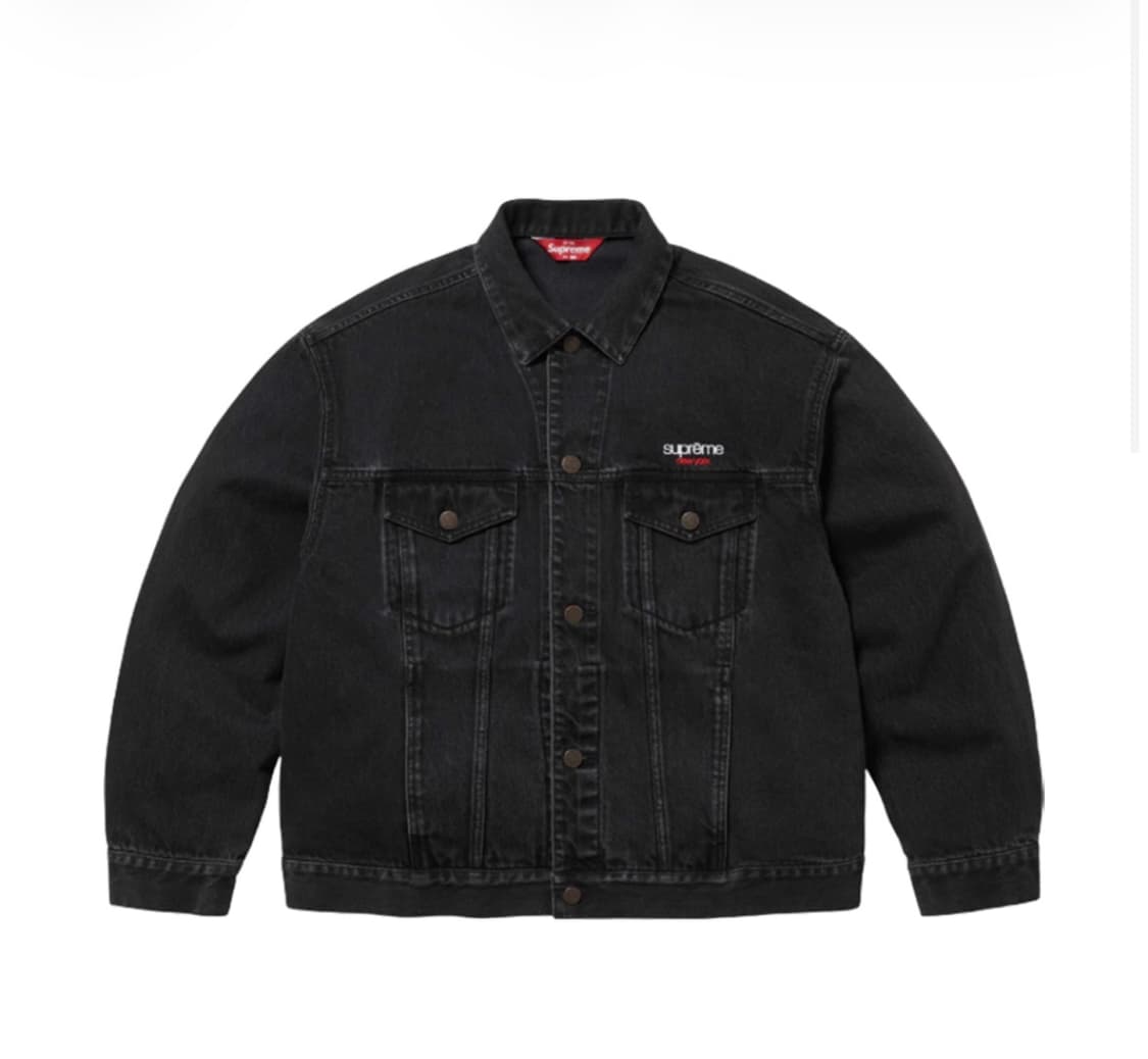[XL] 슈프림 데님 트러커 자켓 블랙 25SS 상품이미지1
