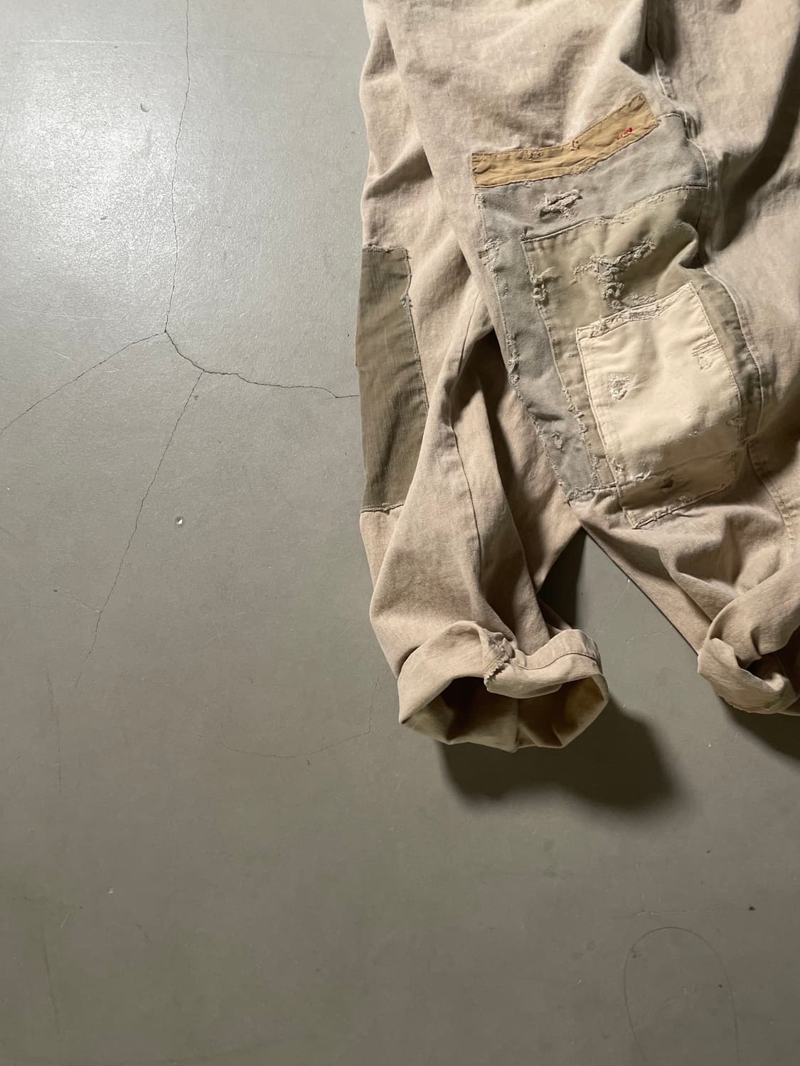 H•d One off Pigment Dyed Patchwork Pants 상품이미지3