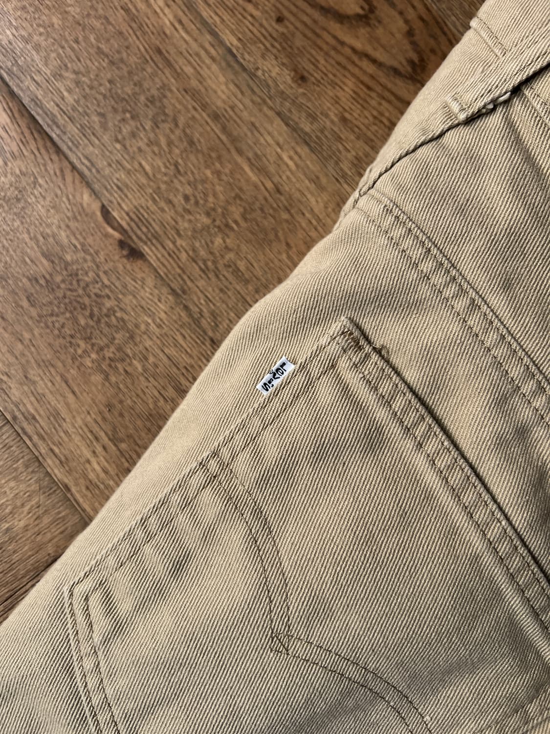 [36]80s 리바이스 화이트탭 517-9722 베이지 데님팬츠 상품이미지5