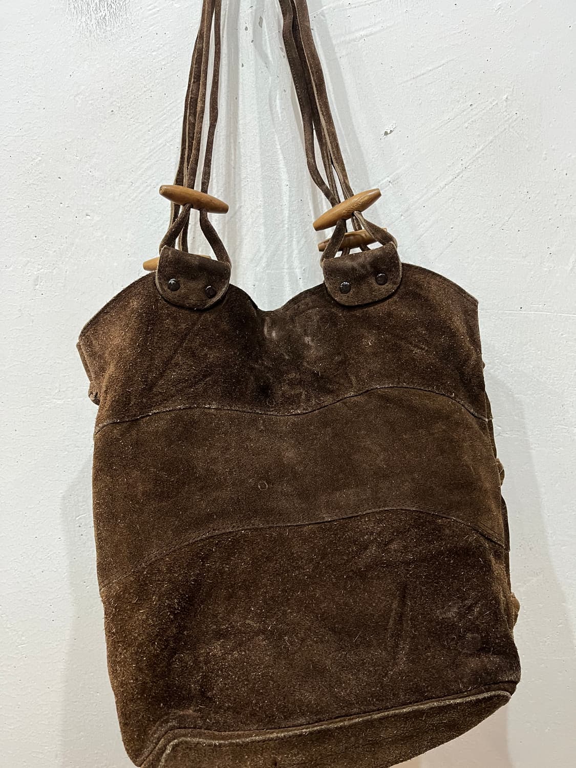 빈티지 웨스턴 리얼 스웨이드 숄더백 상품이미지5