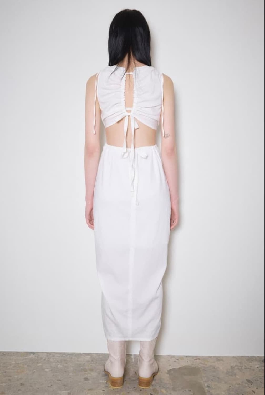 화이트 롱 원피스 상품이미지2