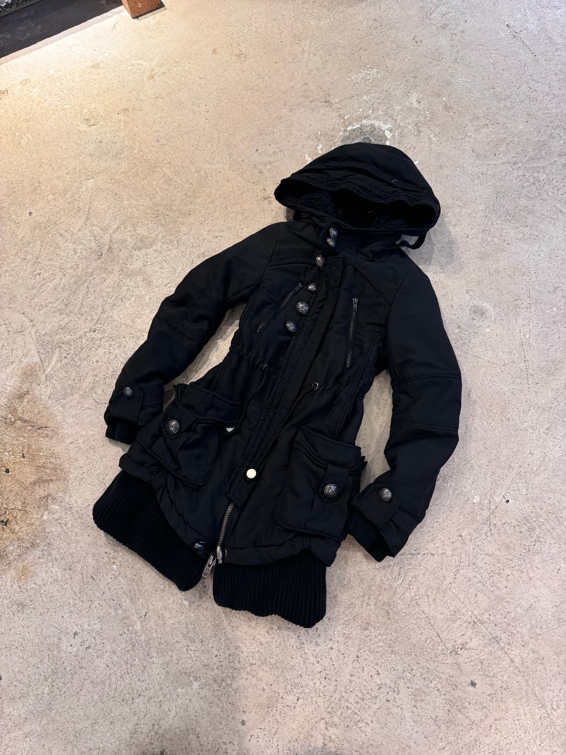 밀리터리 버튼 포인트 점퍼 상품이미지1