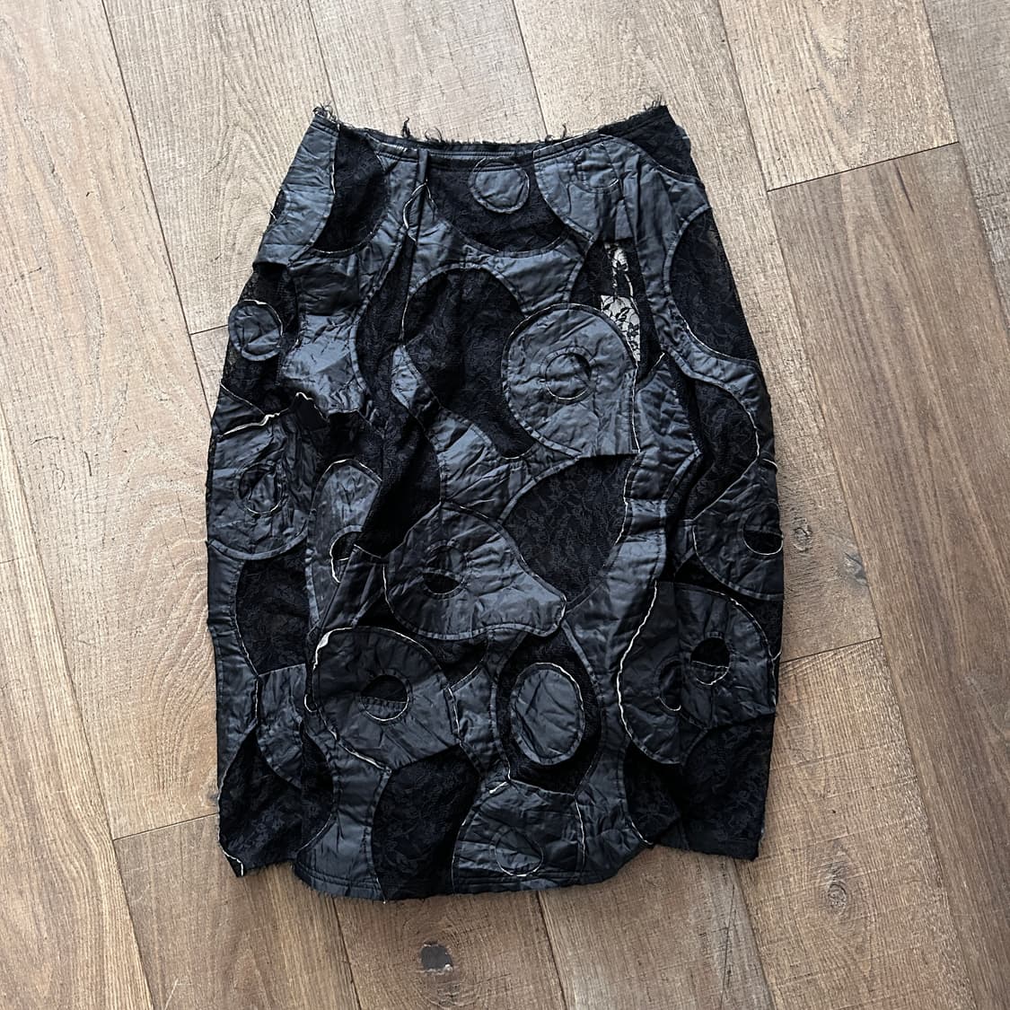 Crinkle Quilting Lace Skirt 상품이미지9