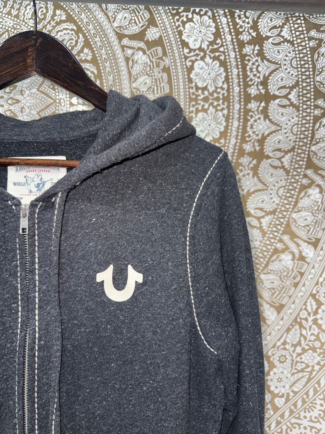 트루릴리젼 여성 스티치 기모 후드집업 상품이미지4