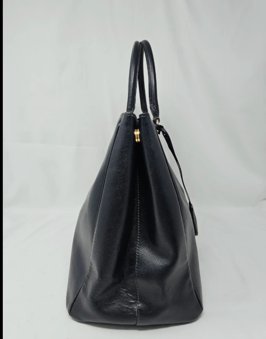 정품 프라다 사피아노 럭스 BN1844 블랙 토트백 상품이미지5