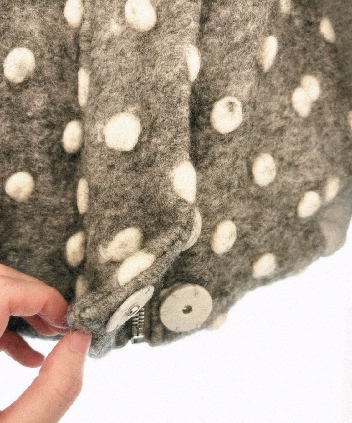 빈티지 자켓 빈티지 도트 긱시크 무채색 아카이브 자켓 투웨이 자켓 키치 상품이미지5