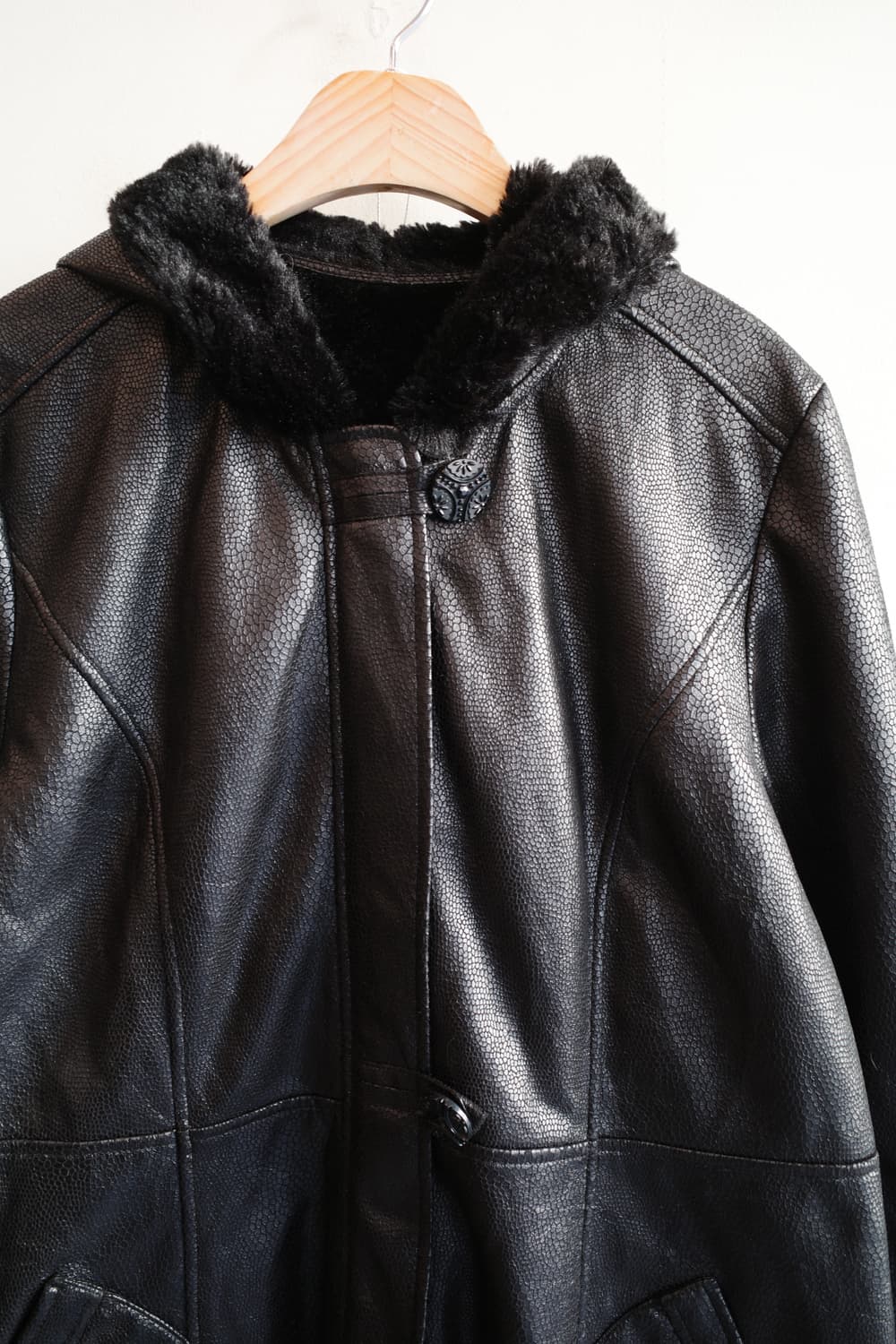 Japan brand 뱀피 패턴 롱코트  상품이미지2