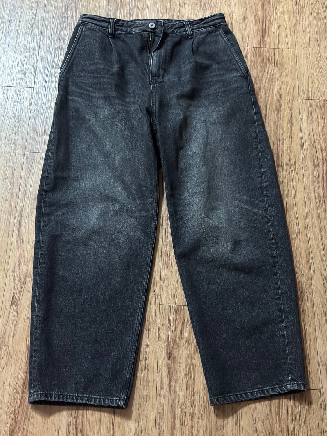 아트이프액츠 커브드 데님 faded black M 상품이미지2