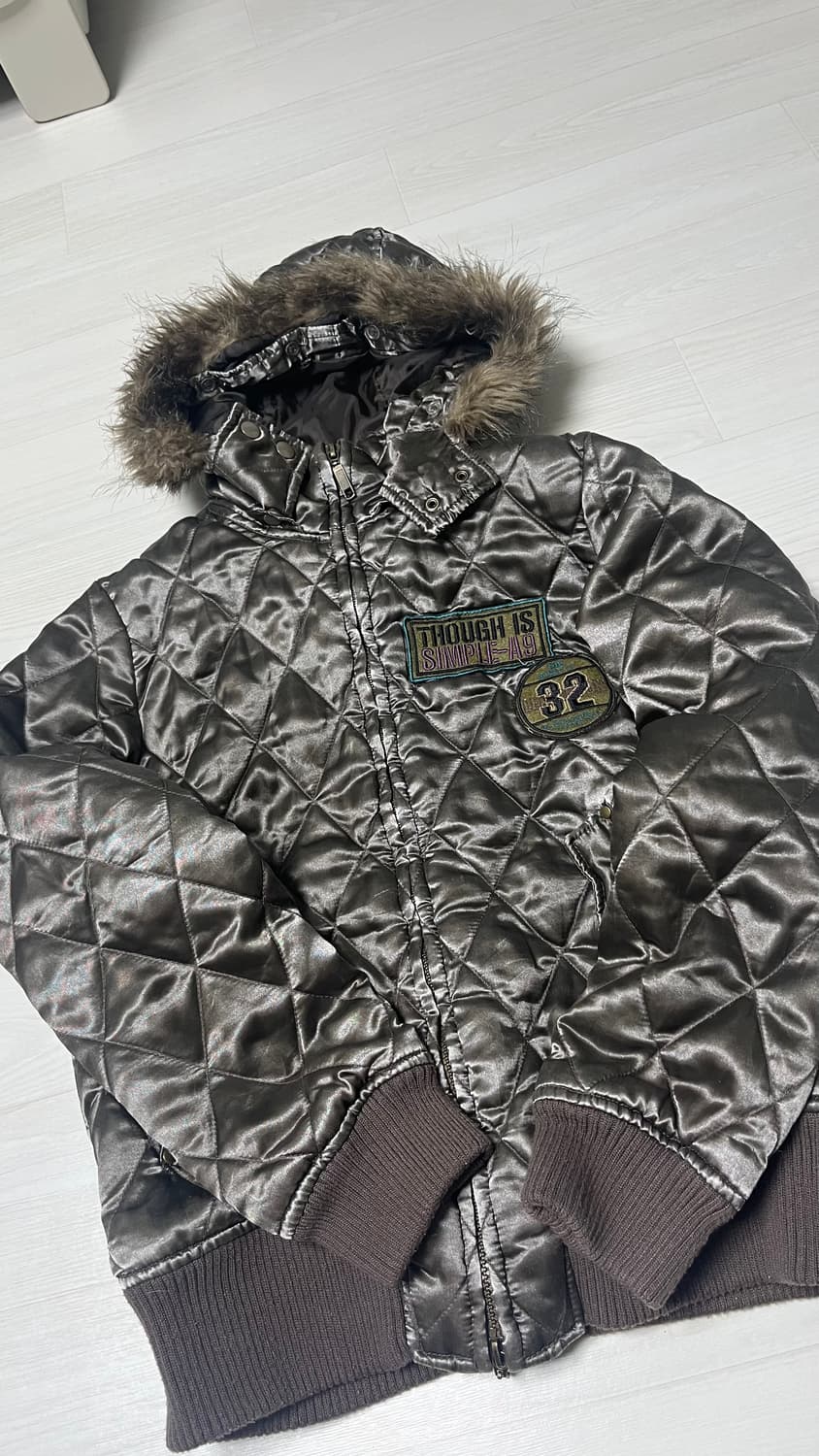 갸루깔 퀼팅 패딩 상품이미지1