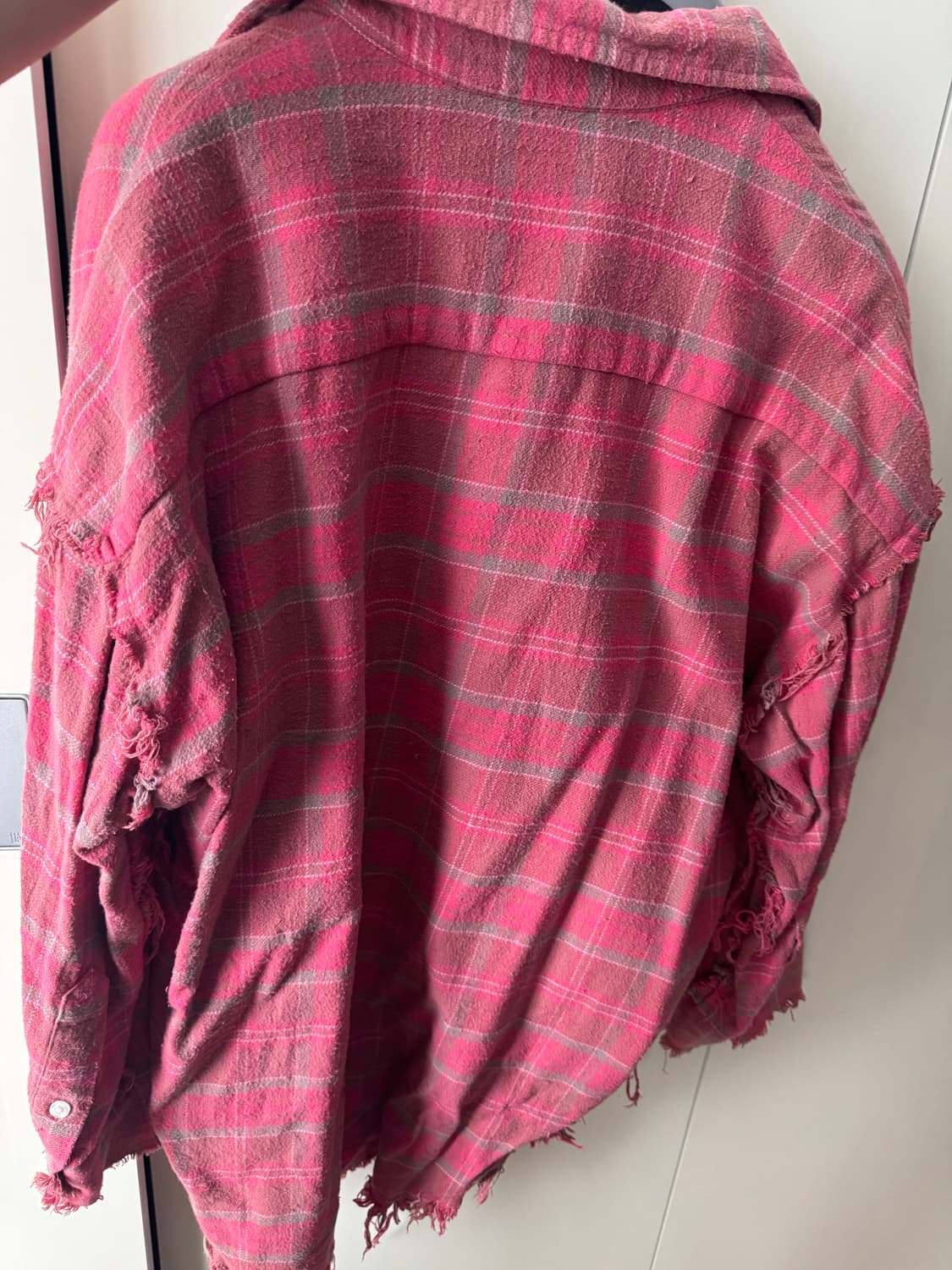 [S] R13 체크 셔츠 핑크 상품이미지2