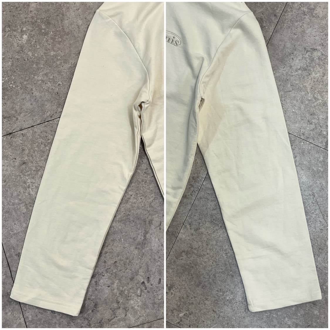 이미스 후드 긴팔티 아이보리 S #csz2444 상품이미지7