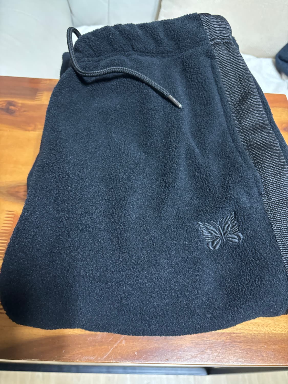 니들스 x 유니클로 플리스 와이드 팬츠 블랙 (JP) 상품이미지3