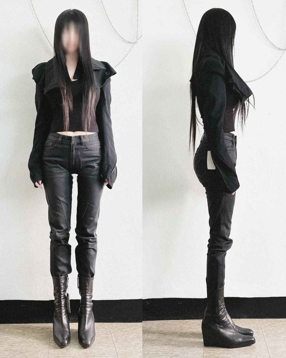 new* 앤드뮐미스터 2012 fall 런웨이 크롭 볼레로 사선버튼자켓 상품이미지1