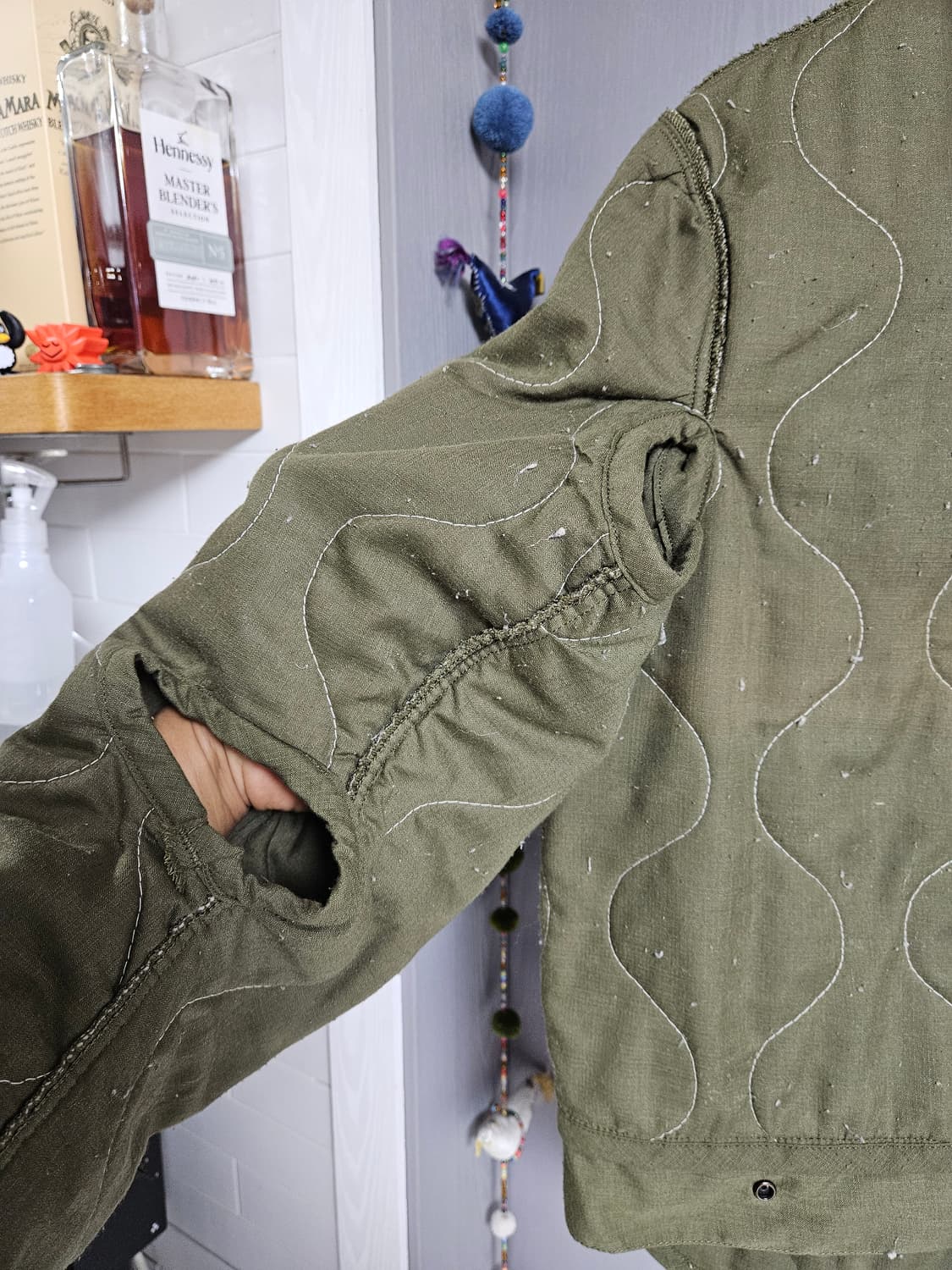 빈티지 오리지널 US ARMY 밀리터리 내피 자켓 M 상품이미지4