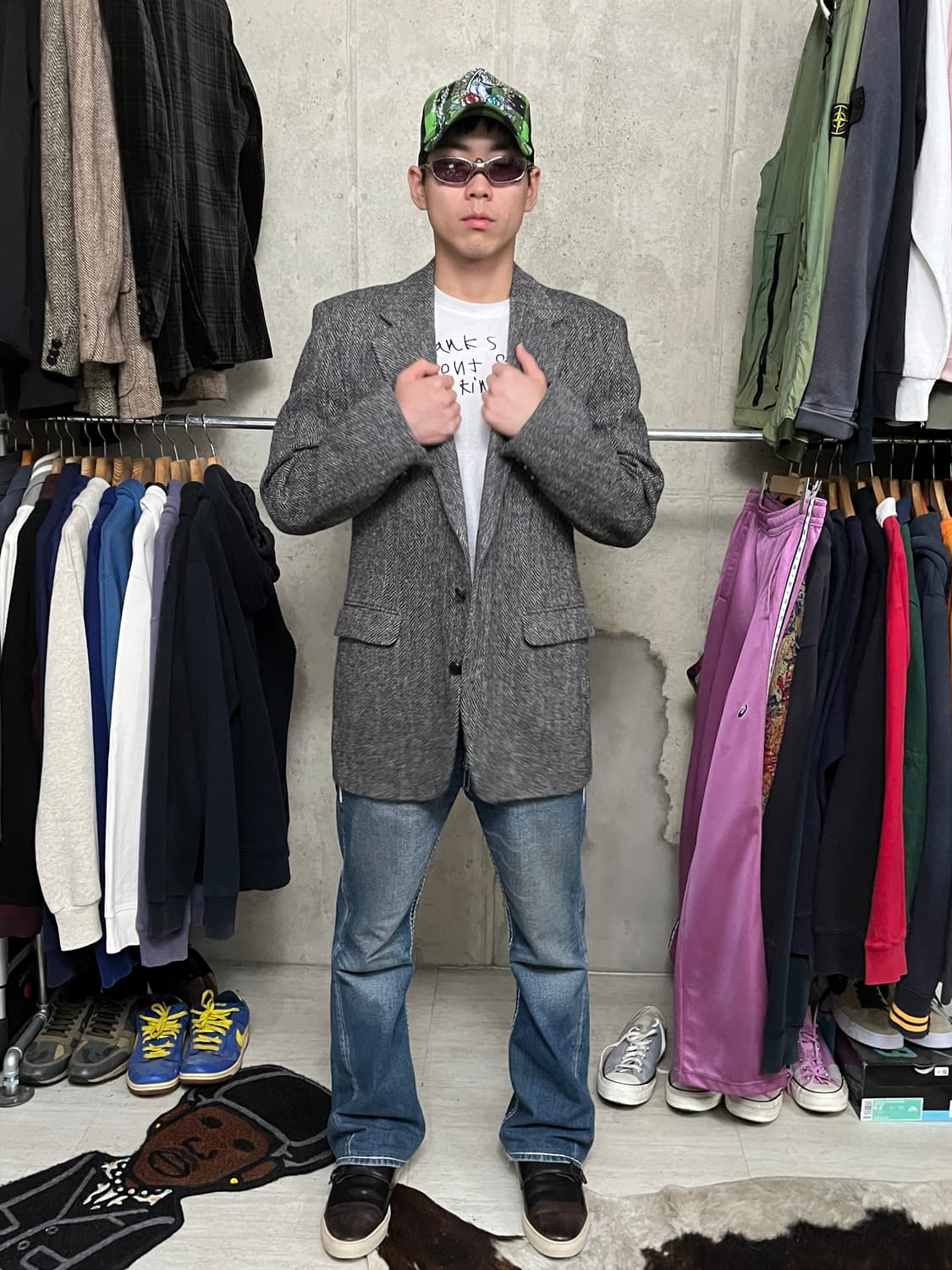 80s VINTAGE HARRISTWEED JACKET 상품이미지1