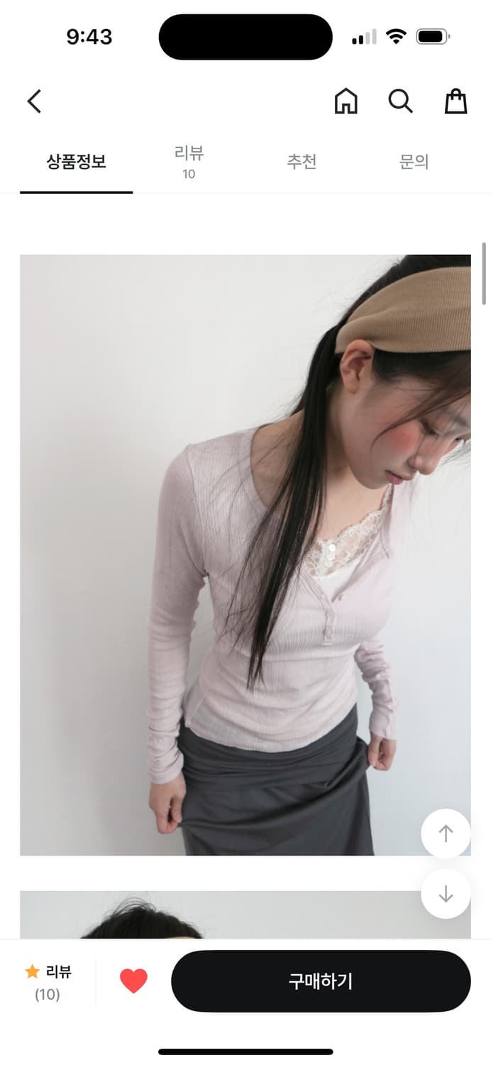 베이비랩 골지 헨리넥 티 (핑크) 상품이미지2