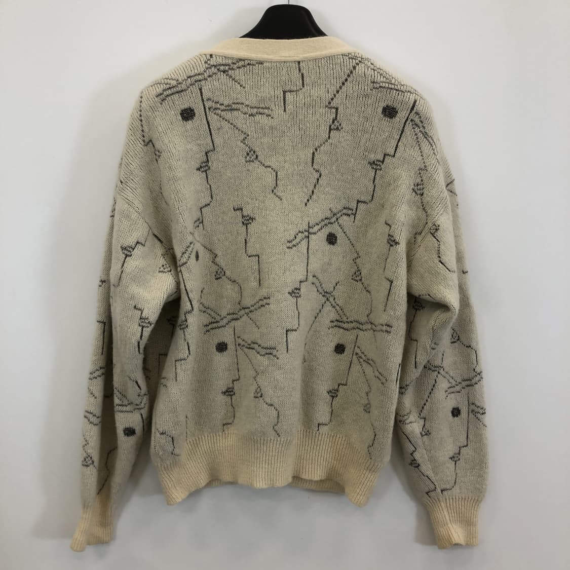 모딜리아니 이태리 패턴 캐시미어 니트가디건 L 상품이미지4