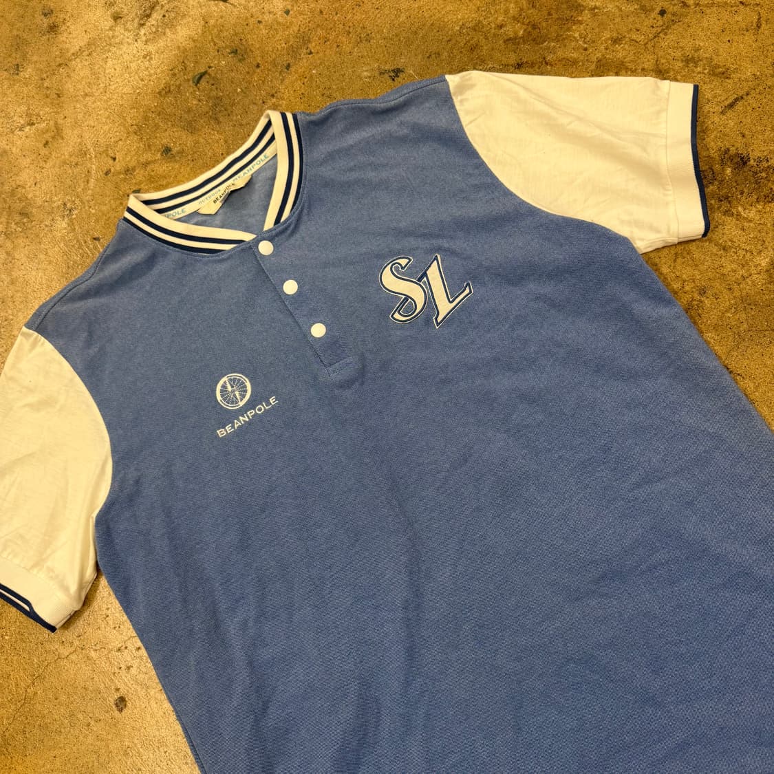 [정품/100] 빈폴 삼성라이온즈 헨리넥 반팔티셔츠 b8 상품이미지1