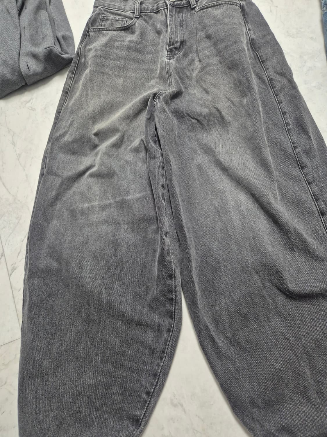 낫포너드 Extra Wide Balloon Pants - Black 상품이미지4