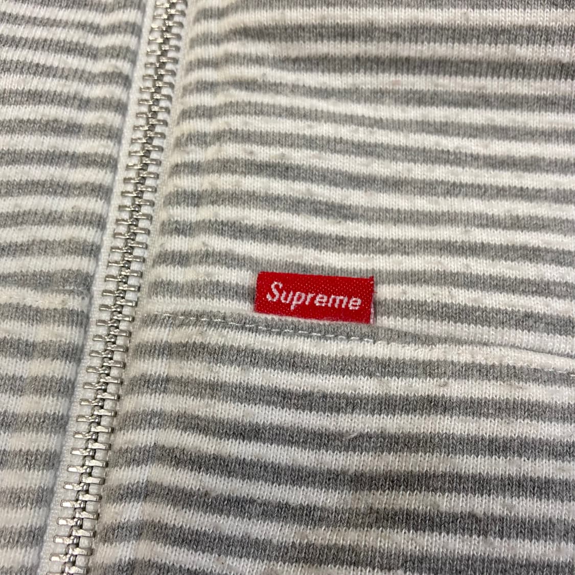 (L) 슈프림 10SS 스트라이프 스웻 후드집업 상품이미지4
