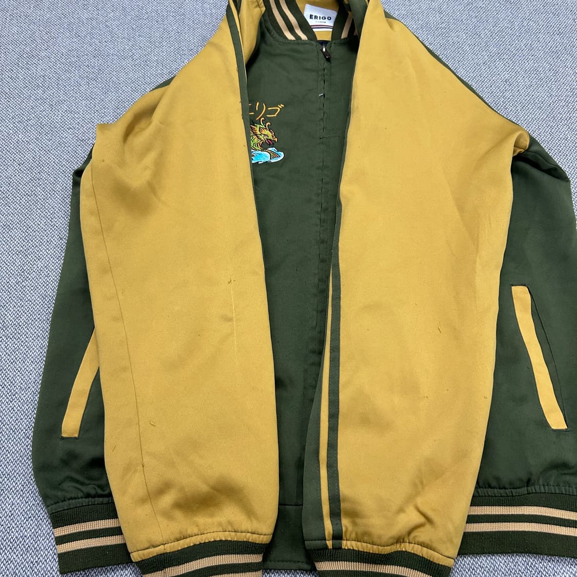 빈티지 봉황 자수 스카쟌(XL) 상품이미지5