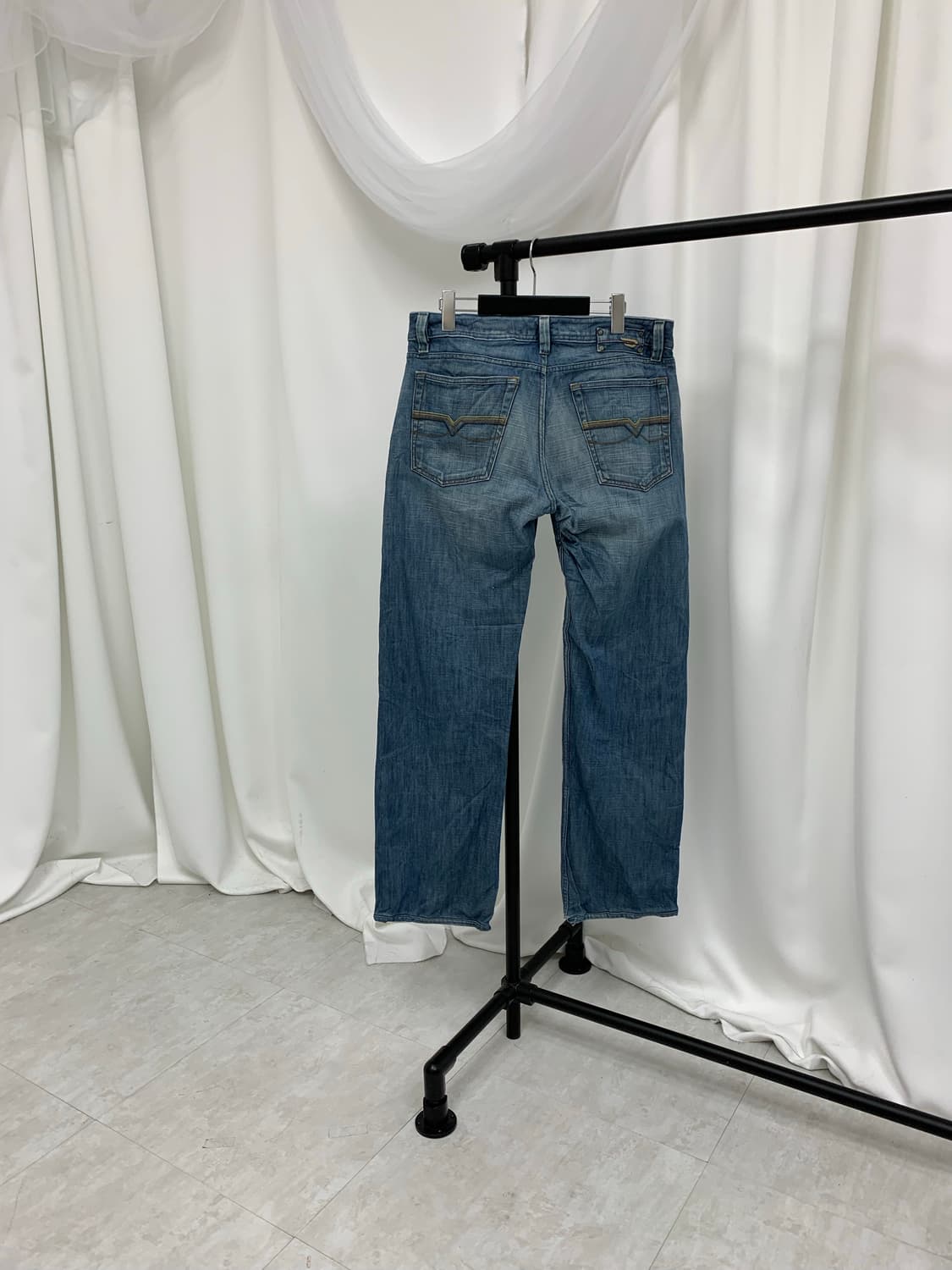 디젤 레드 스티치 일자진 상품이미지3