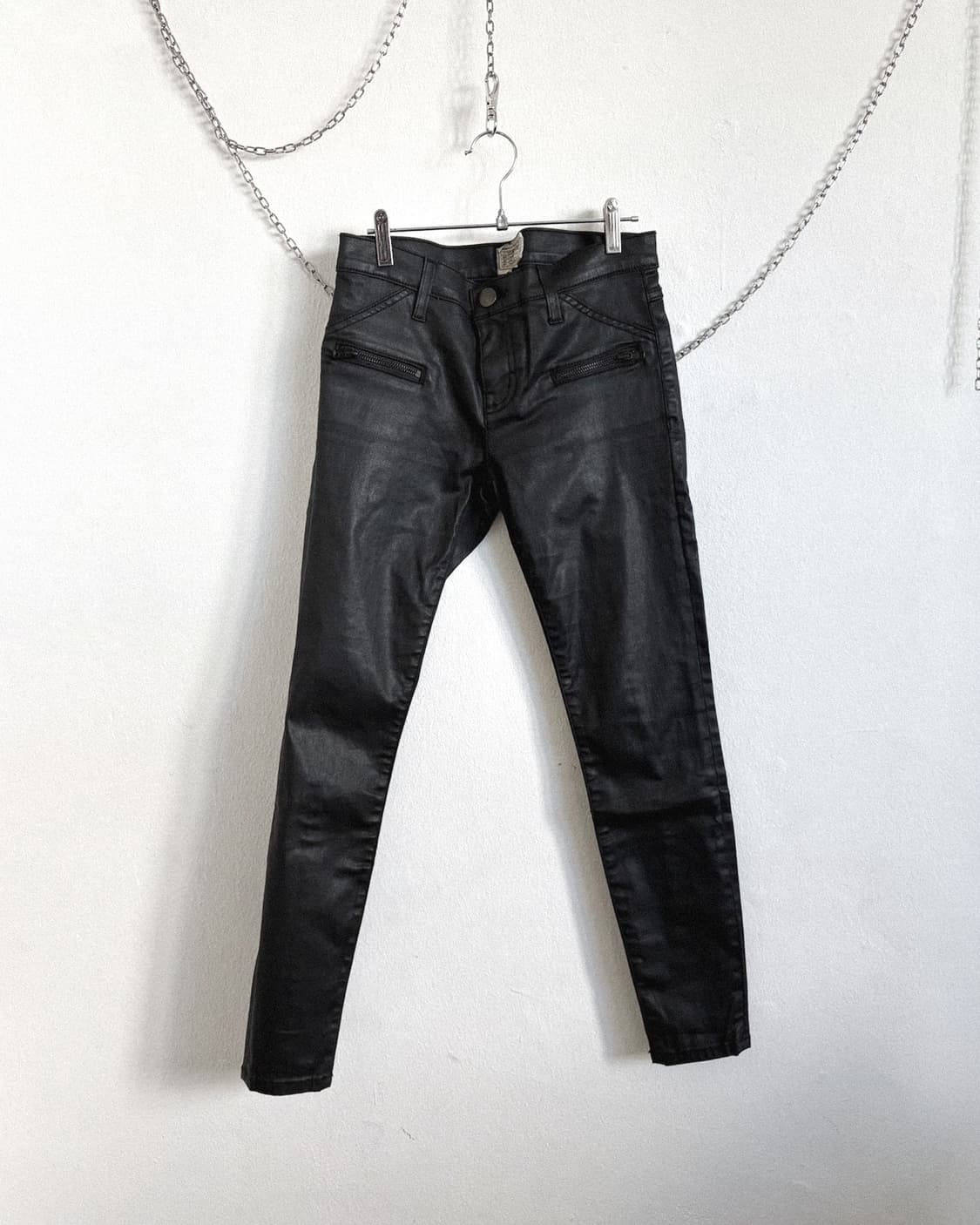 홀드중** 커렌트엘리엇 왁스코팅 로우라이즈 데님 상품이미지5