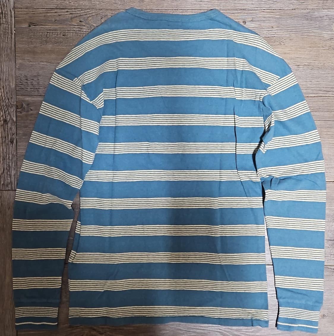 리바이스 LVC 1920's 선셋 헨리 티셔츠 블루 & 크림 S 상품이미지2