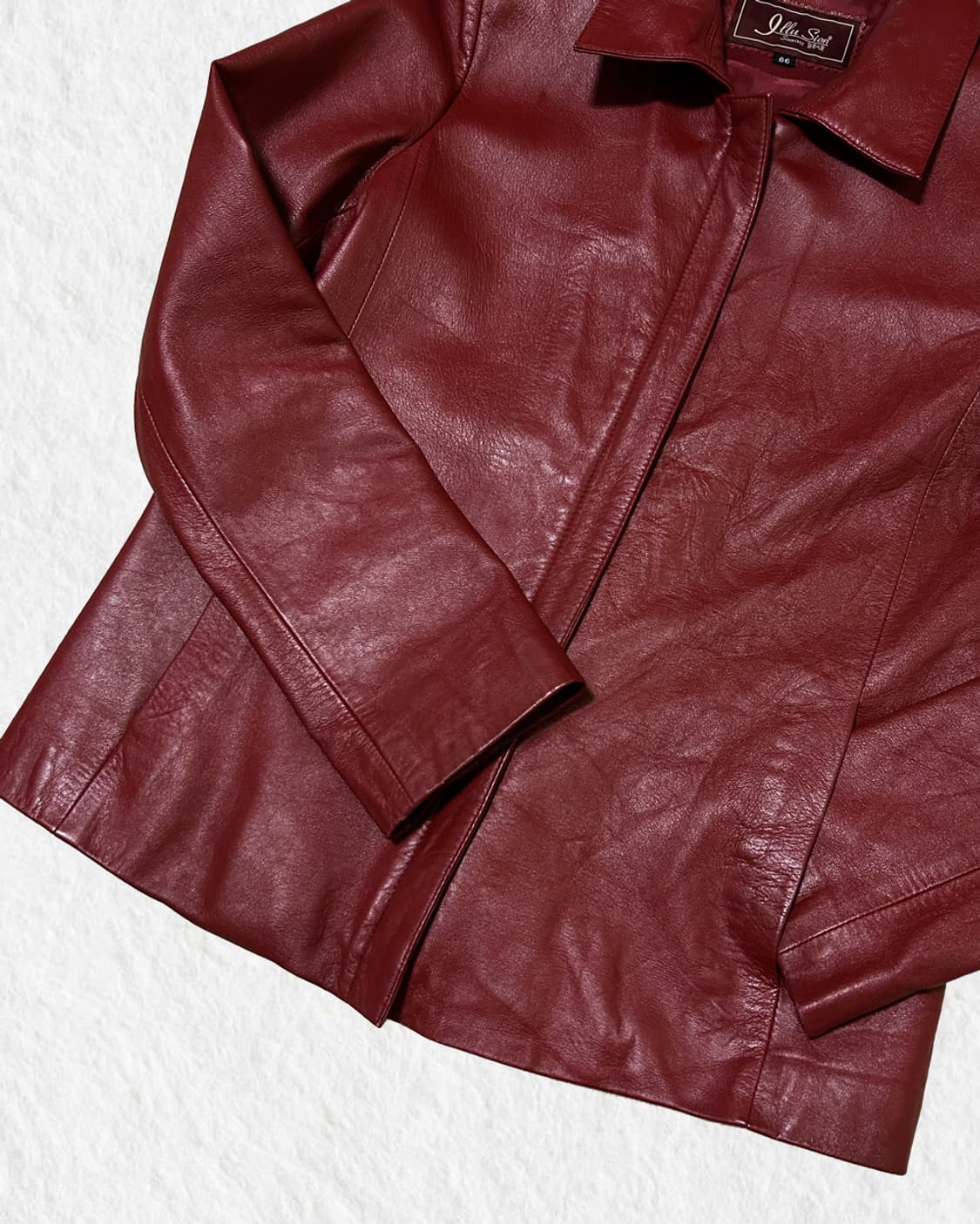 빈티지 버건디레드 양가죽 자켓 상품이미지4