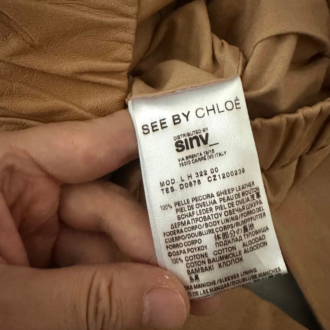 시바이클로에 see by chloe 양가죽 자켓 상품이미지6