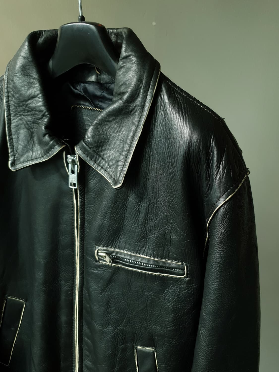 AMERICAN NOSTALGIA single leather jk 상품이미지4