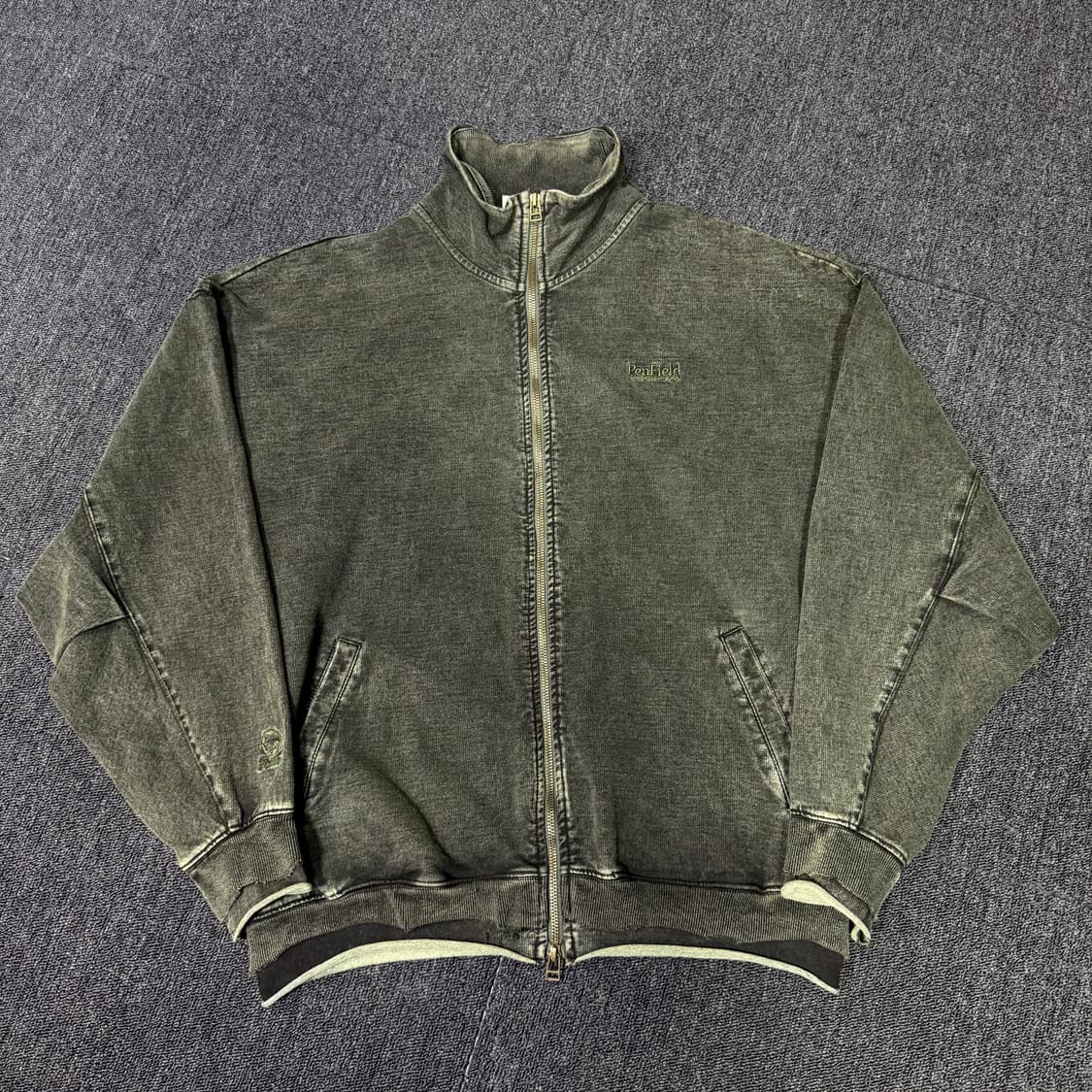 펜필드 페이디드 인디고 카키 풀집업 상품이미지1