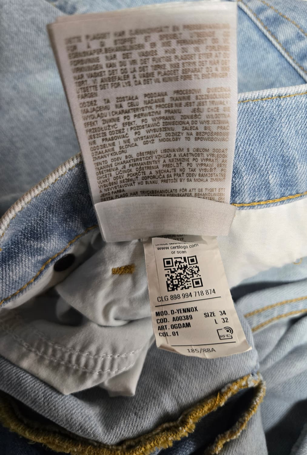 디젤 스키니진 연청 빈티지 34 상품이미지5