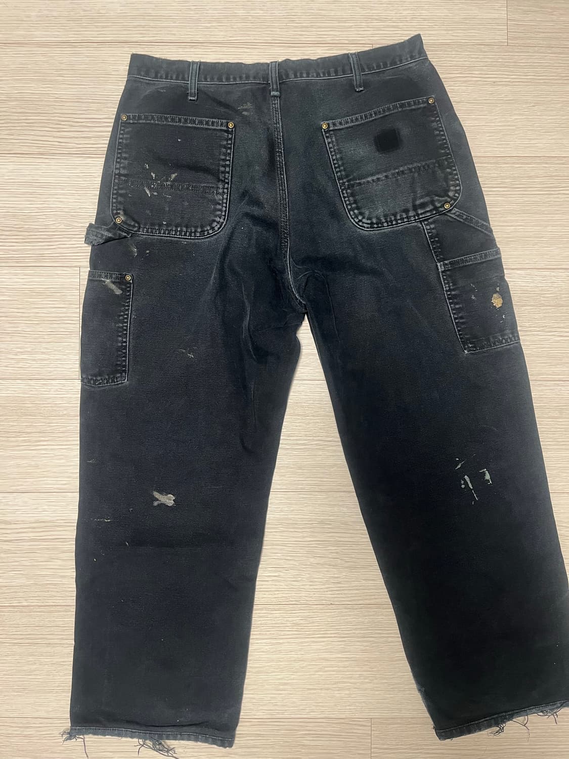 OG 칼하트 블랙 더블니 팬츠 칼하트 하드페이드 썩블니 상품이미지2