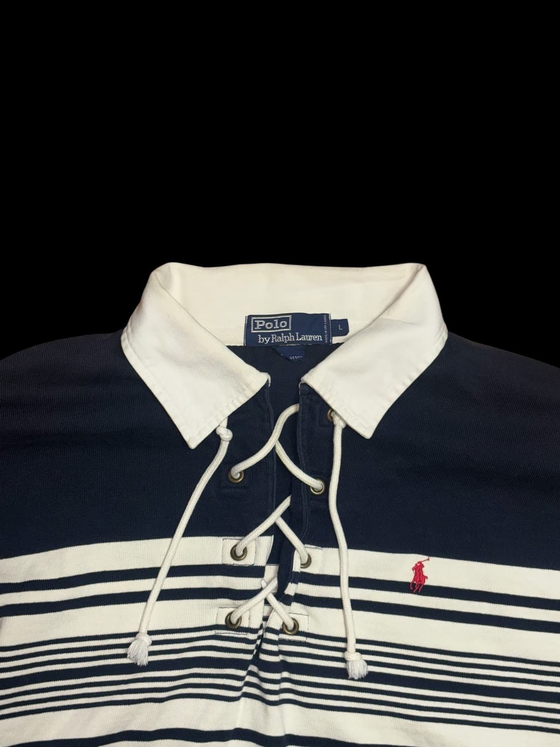 폴로 랄프로렌 레어 럭비티셔츠 레이스  상품이미지1