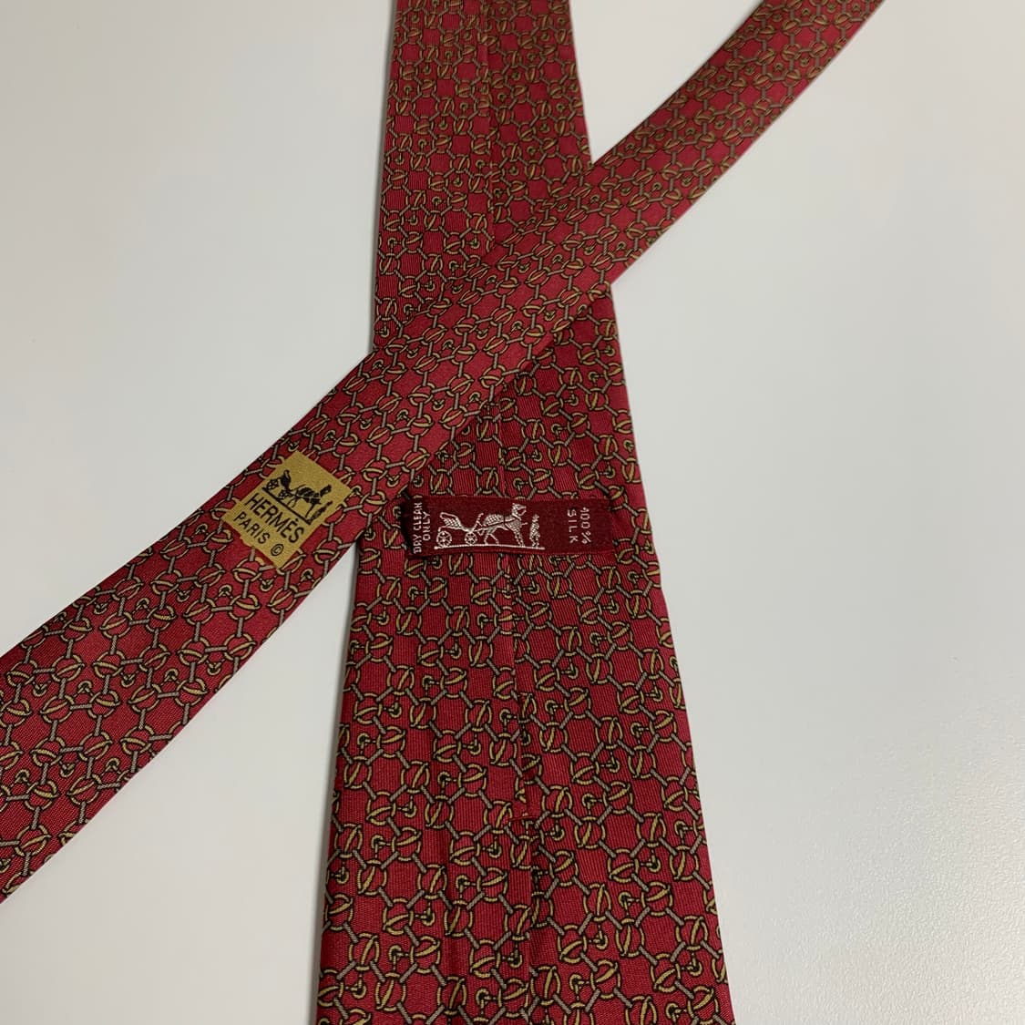 에르메스(HERMES) 프랑스 100실크 명품넥타이 A등급 8.4cm 상품이미지5