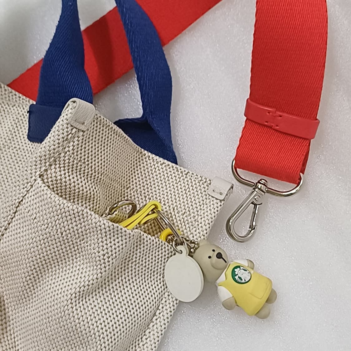 한섬 루즈앤라운지 X 제인마치 파리 캔버스 토드백 M 가방 사랑봉봉 상품이미지6