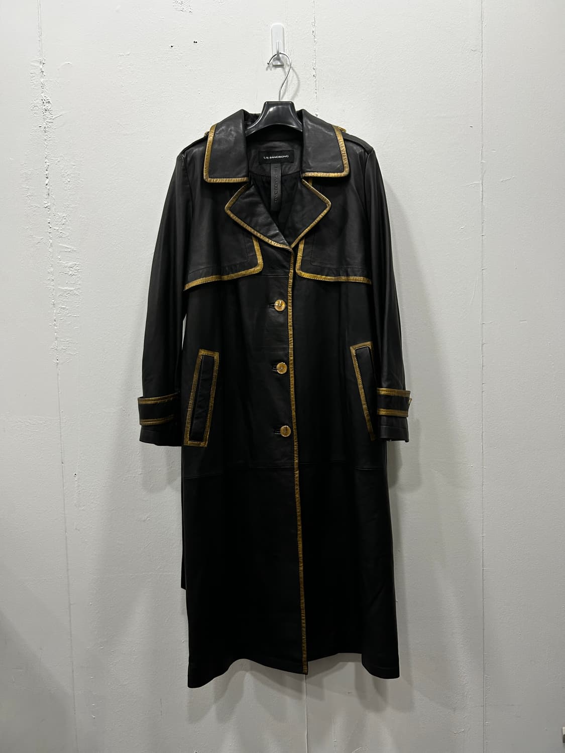 이상봉 양가죽 금장 롱 가죽코트 여성 85 상품이미지1