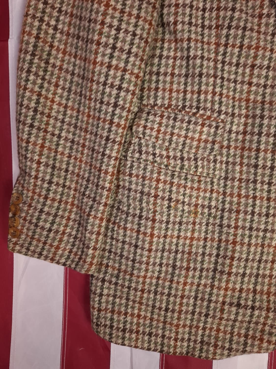 80's 영국제조 해리스트위드 울 블레이져 상품이미지6