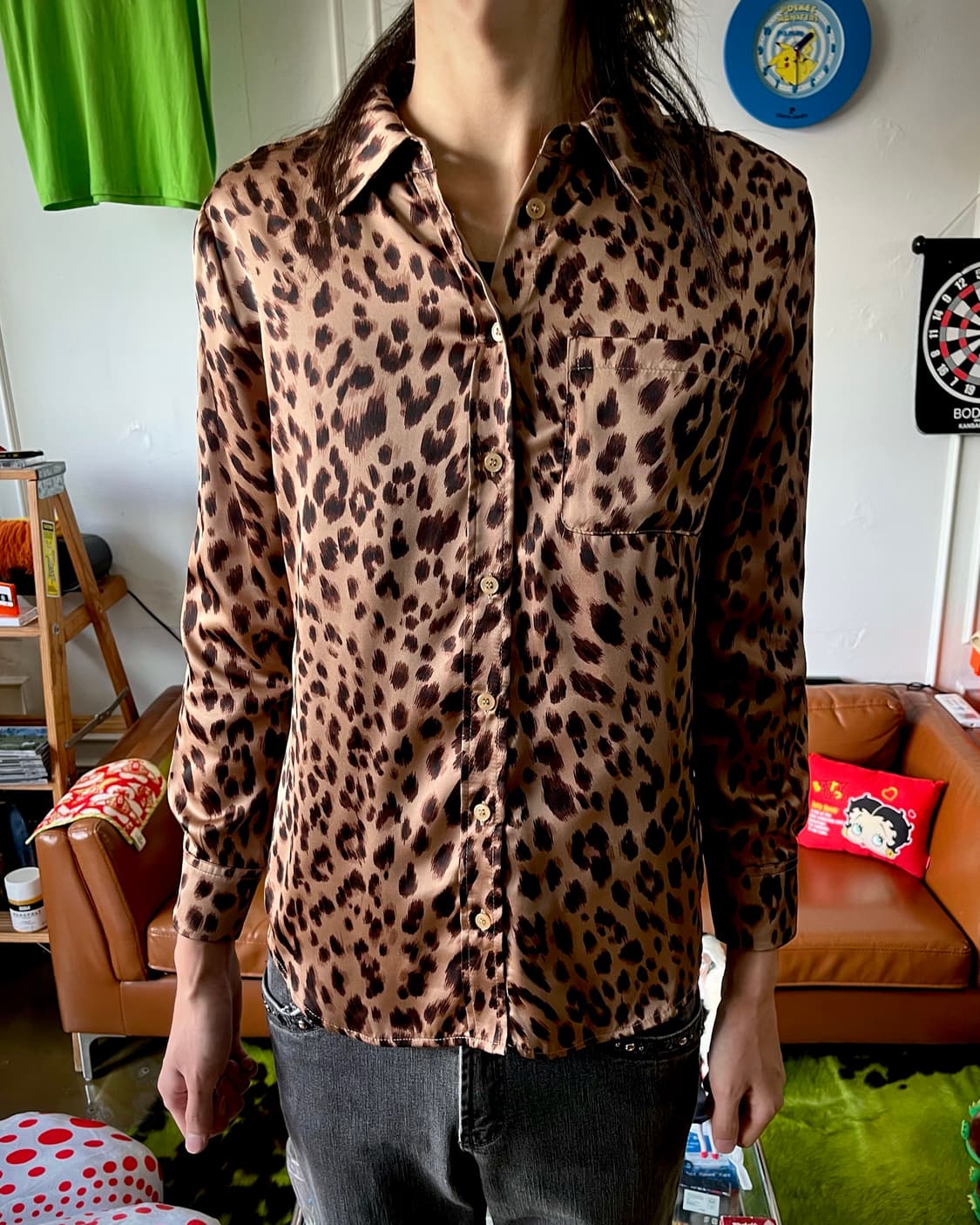 JPN Vintage Leopard Graphic Shirt 상품이미지2