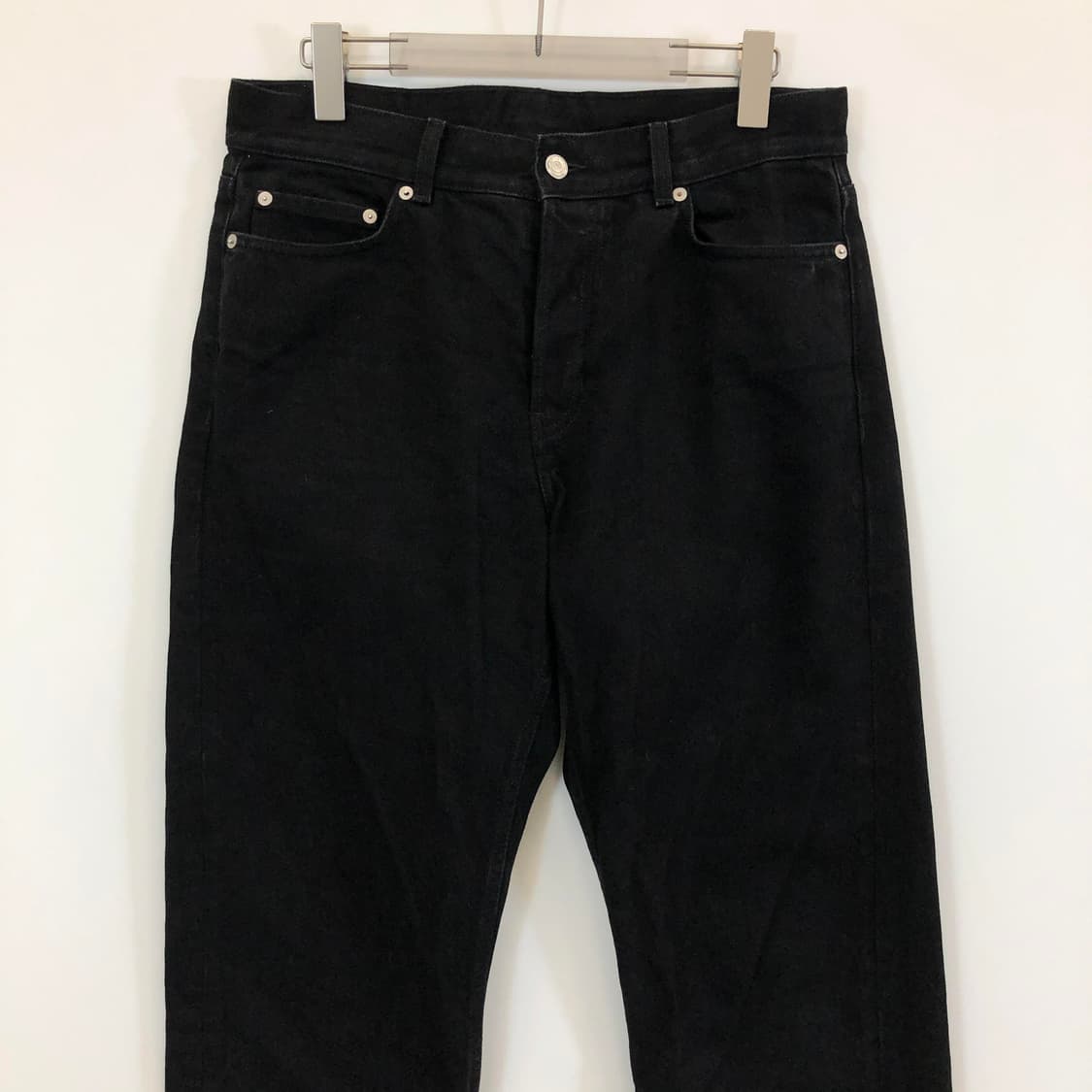 아르켓 루즈 스트레이트 블랙데님진 32 인치 상품이미지2