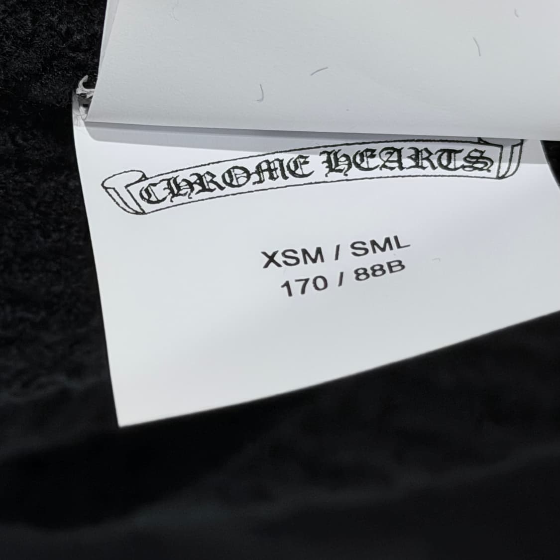 (A+/XS) / 크롬하츠 송치패치 블랙 니트 후드티 상품이미지9