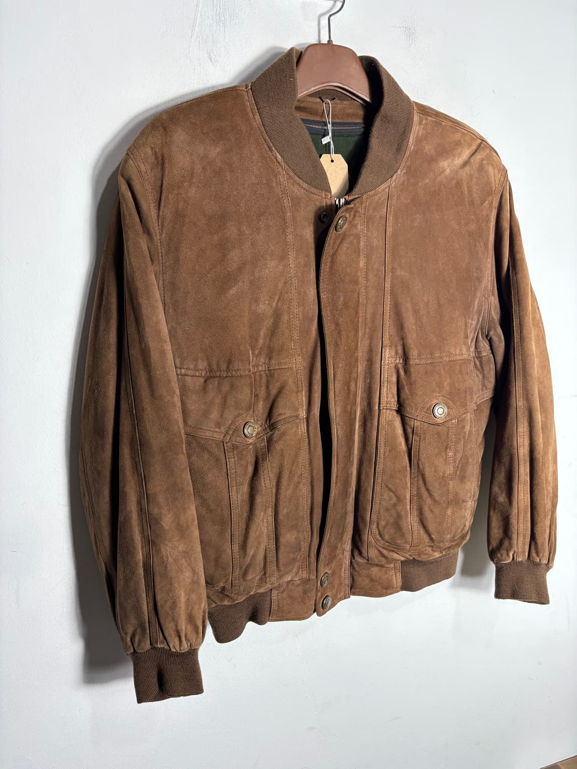 갤럭시 염소가죽 스웨이드 봄버 자켓 상품이미지2