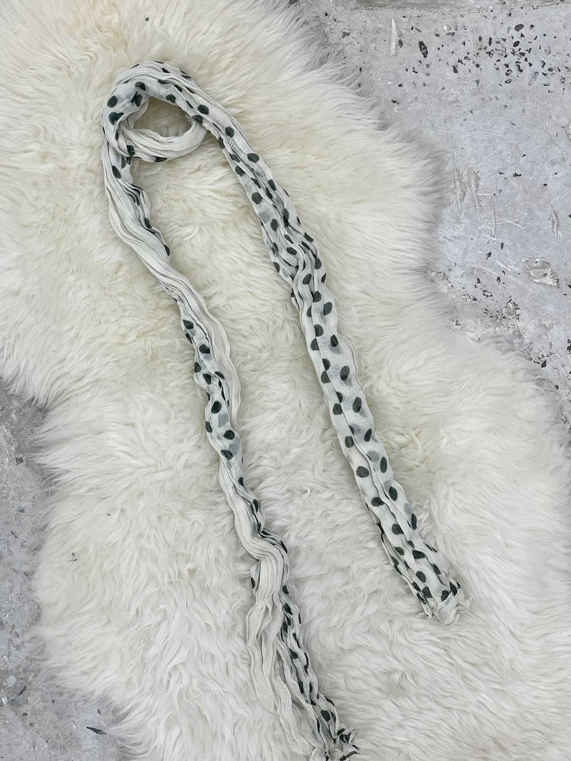 너드모리 도트 배색 머플러  상품이미지5