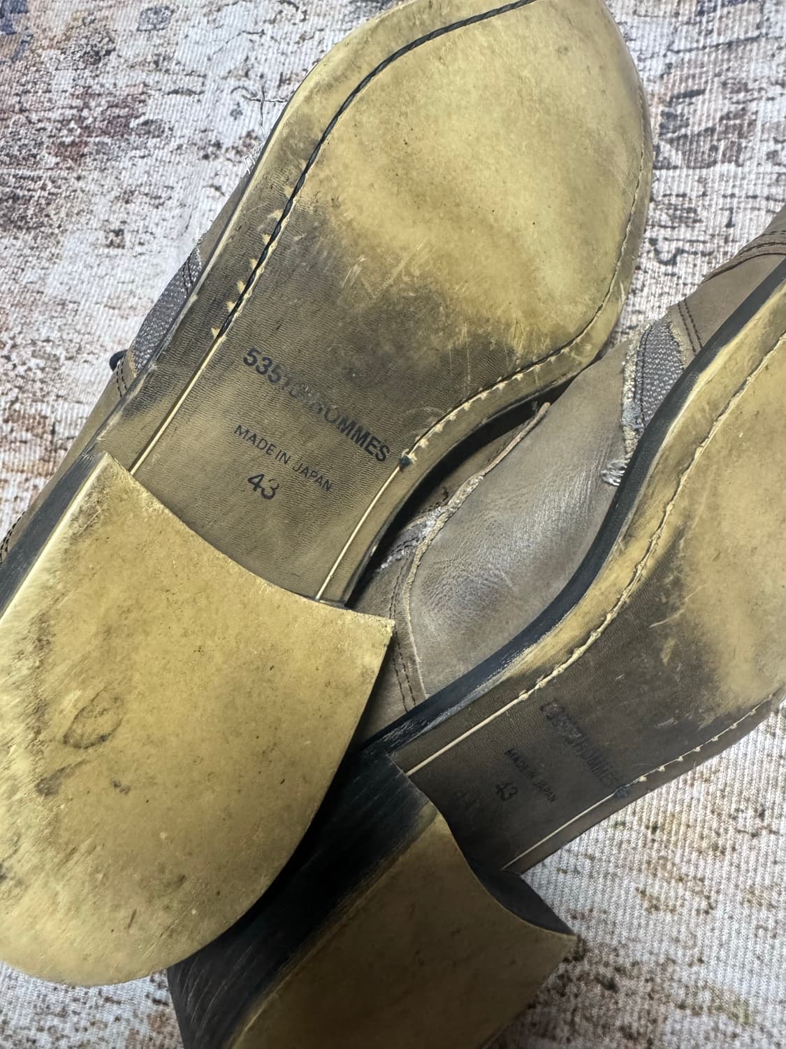 Patchwork Square Toe Shoes 상품이미지3