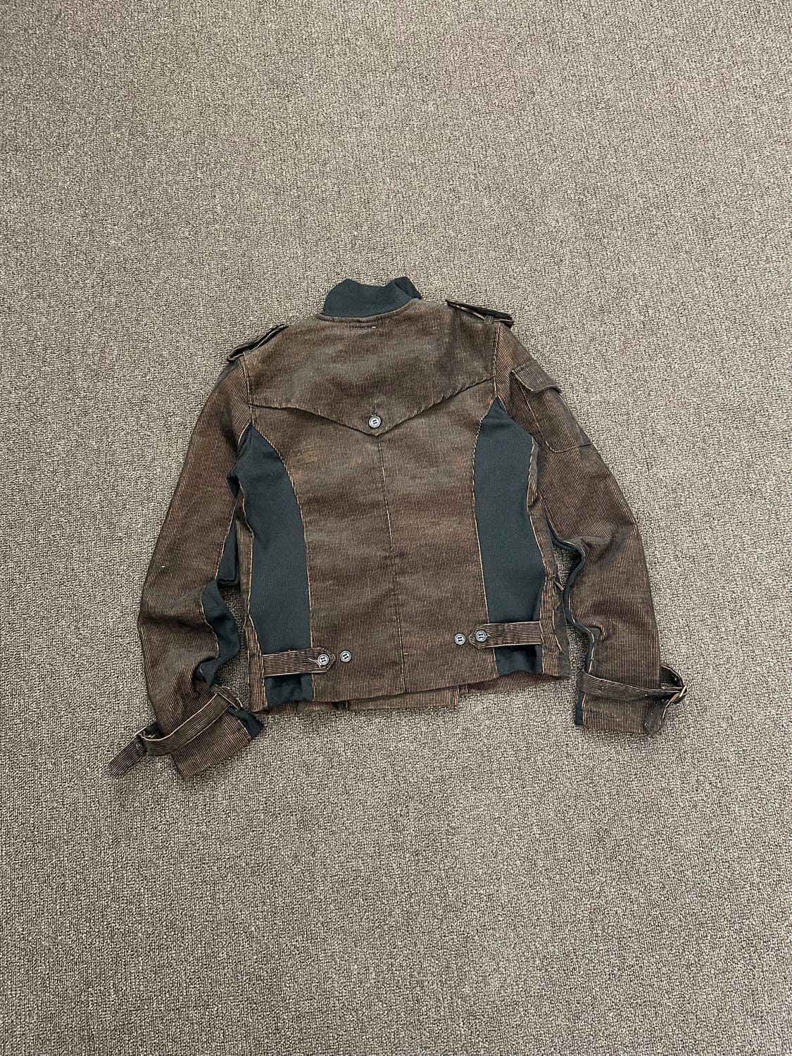 38)Japanese vintage 여성 브라운 코듀로이 더블 브레스티드 상품이미지8