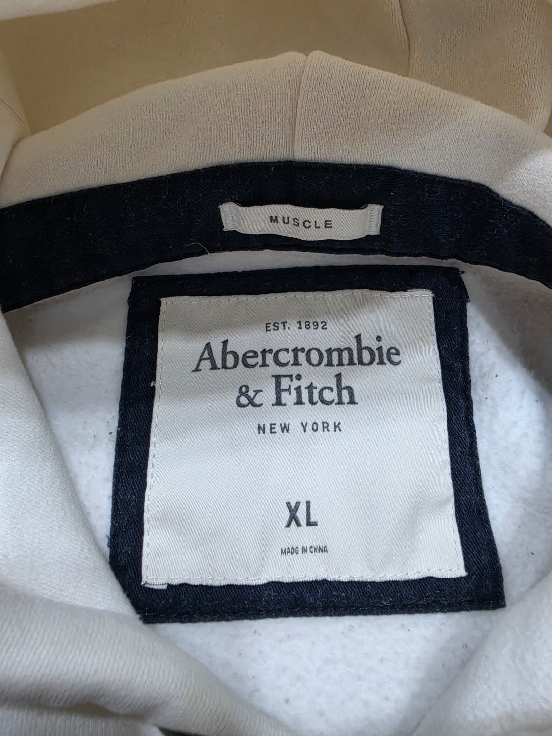 아베크롬비 앤 피치 스펠로고 후드티 XL 상품이미지5