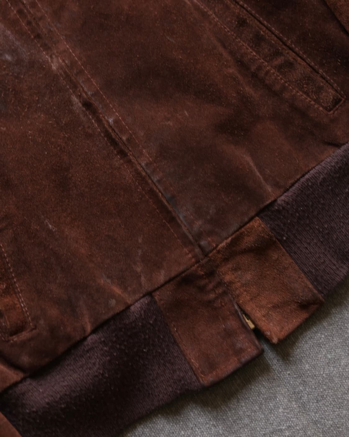 시어스 sears the leather shop 70s 스웨이드봄버자켓 상품이미지5
