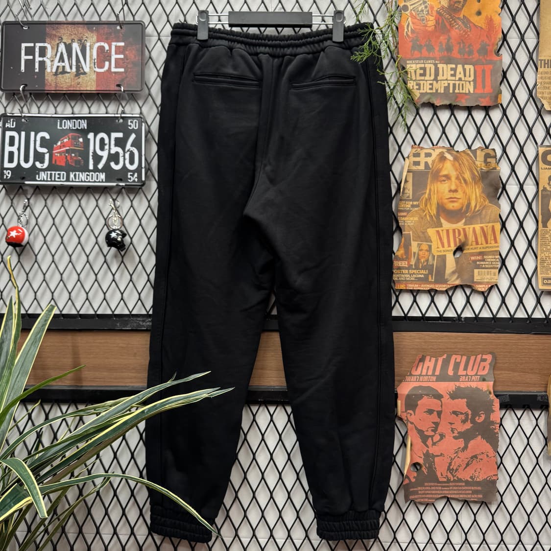 준지 트레이닝 팬츠 사이드 트랙라인 포인트 블랙 상품이미지2