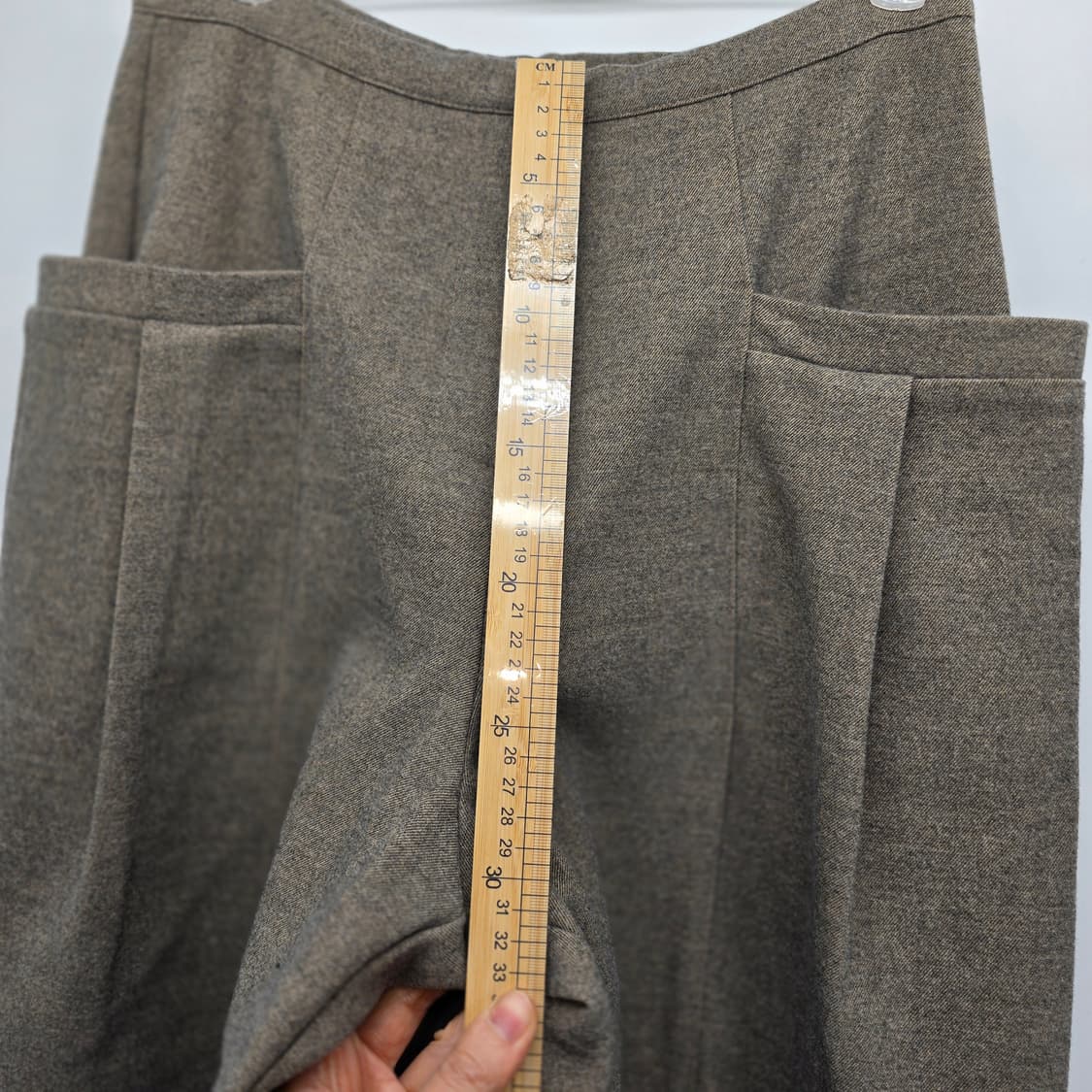 OANNE 와이드 올 슬랙스 팬츠 S 상품이미지6